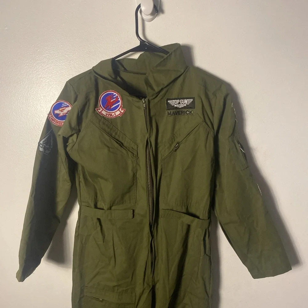 Top Gun Maverick Youth Unisex Flight Suit Halloween Costume Large (12-14)